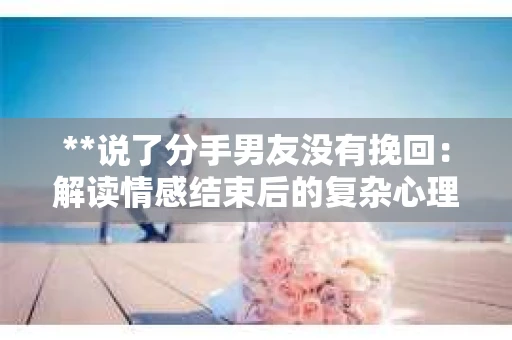 **说了分手男友没有挽回：解读情感结束后的复杂心理与现实**