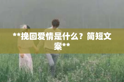 **挽回爱情是什么？简短文案**