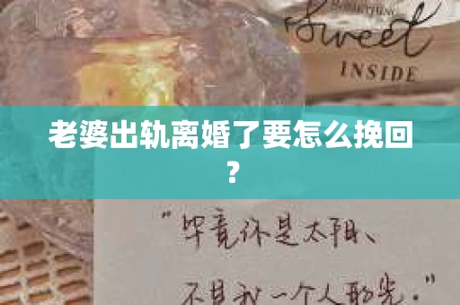 老婆出轨离婚了要怎么挽回？