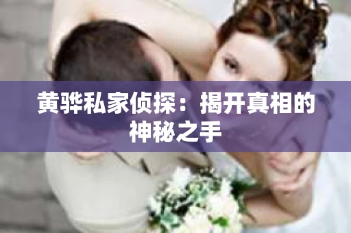 黄骅私家侦探：揭开真相的神秘之手