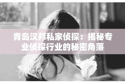 青岛汉邦私家侦探：揭秘专业侦探行业的秘密角落