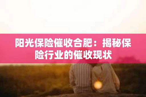 阳光保险催收合肥：揭秘保险行业的催收现状