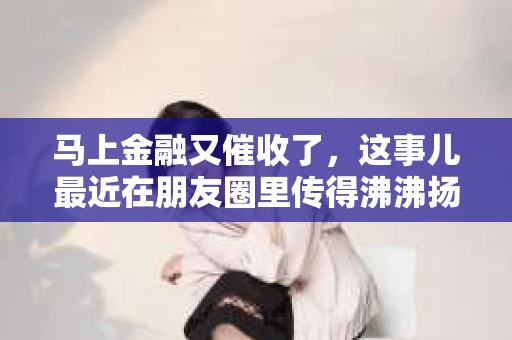 马上金融又催收了，这事儿最近在朋友圈里传得沸沸扬扬。说实话，我也有点好奇，这马上金融到底是怎么回事？催收又是怎么一回事？今天，我就来跟大家聊聊这个话题。