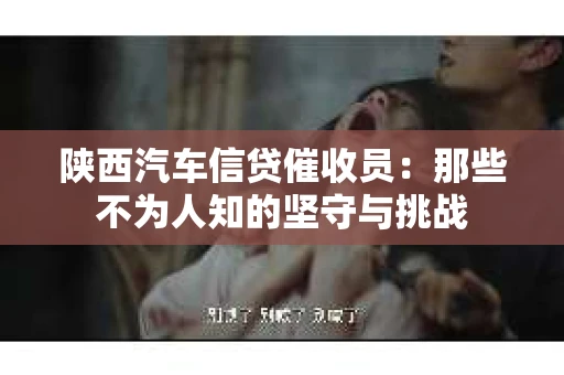 陕西汽车信贷催收员：那些不为人知的坚守与挑战