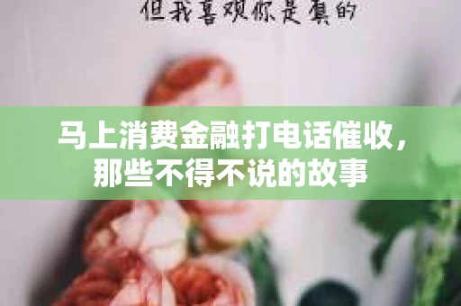 马上消费金融打电话催收，那些不得不说的故事