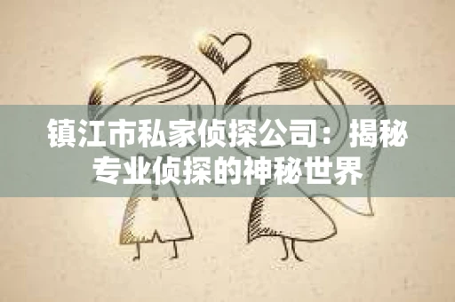 镇江市私家侦探公司：揭秘专业侦探的神秘世界