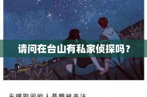 请问在台山有私家侦探吗？