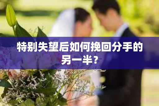 特别失望后如何挽回分手的另一半？