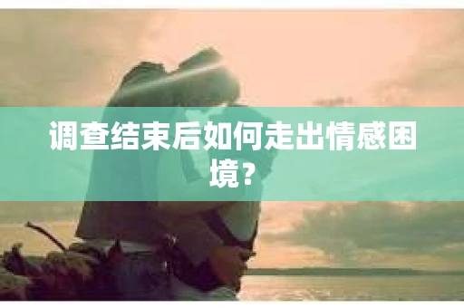 调查结束后如何走出情感困境？