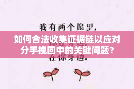 如何合法收集证据链以应对分手挽回中的关键问题？